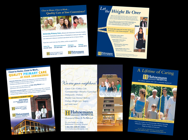 Print Ads for Hahnemann University Hospital, Philadelphia, PA